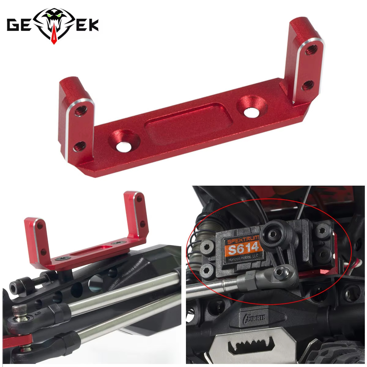 Rc Hobby Zone - Aluminum CNC Capra Servo Mount for