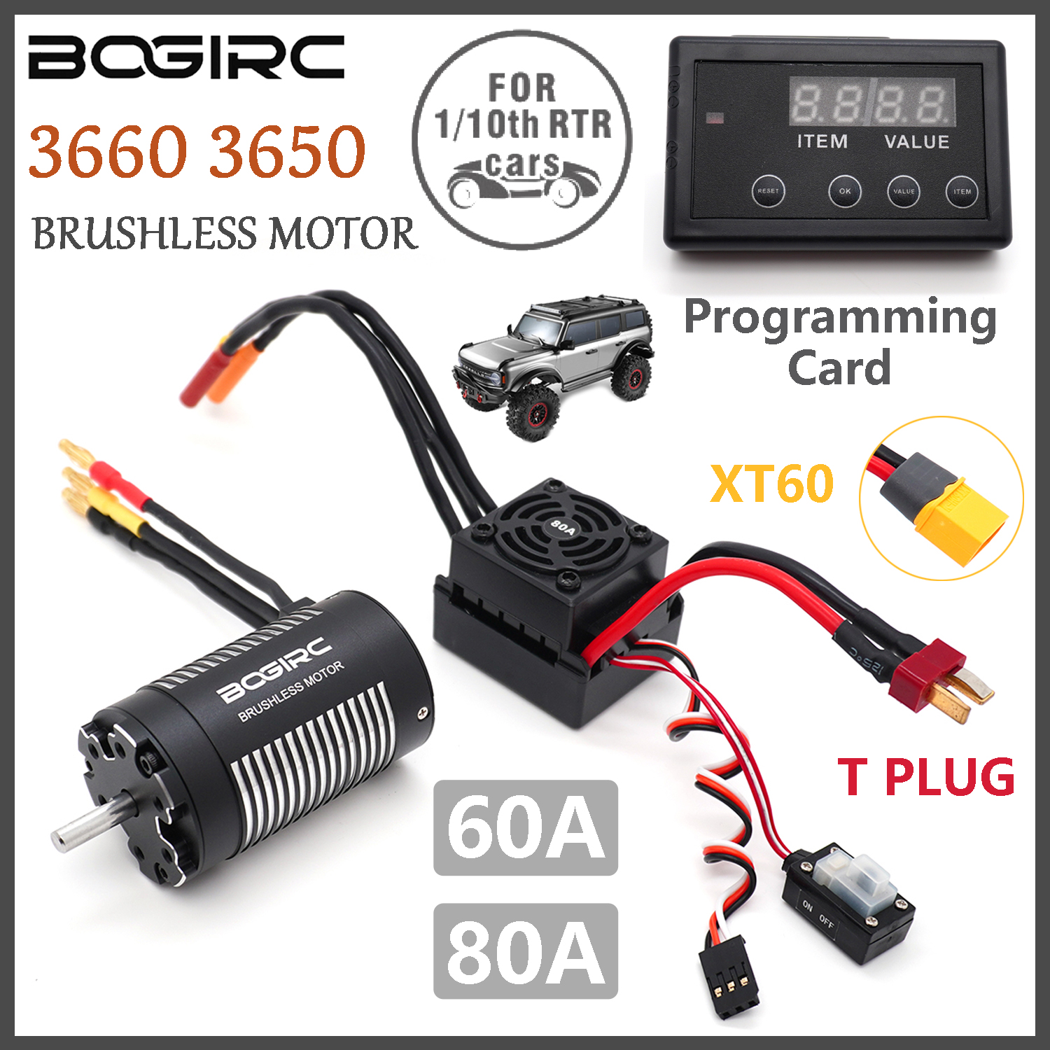 BOGIRC Waterproof Brushless Mo - огляд і ціна Esc Waterproof 60A
