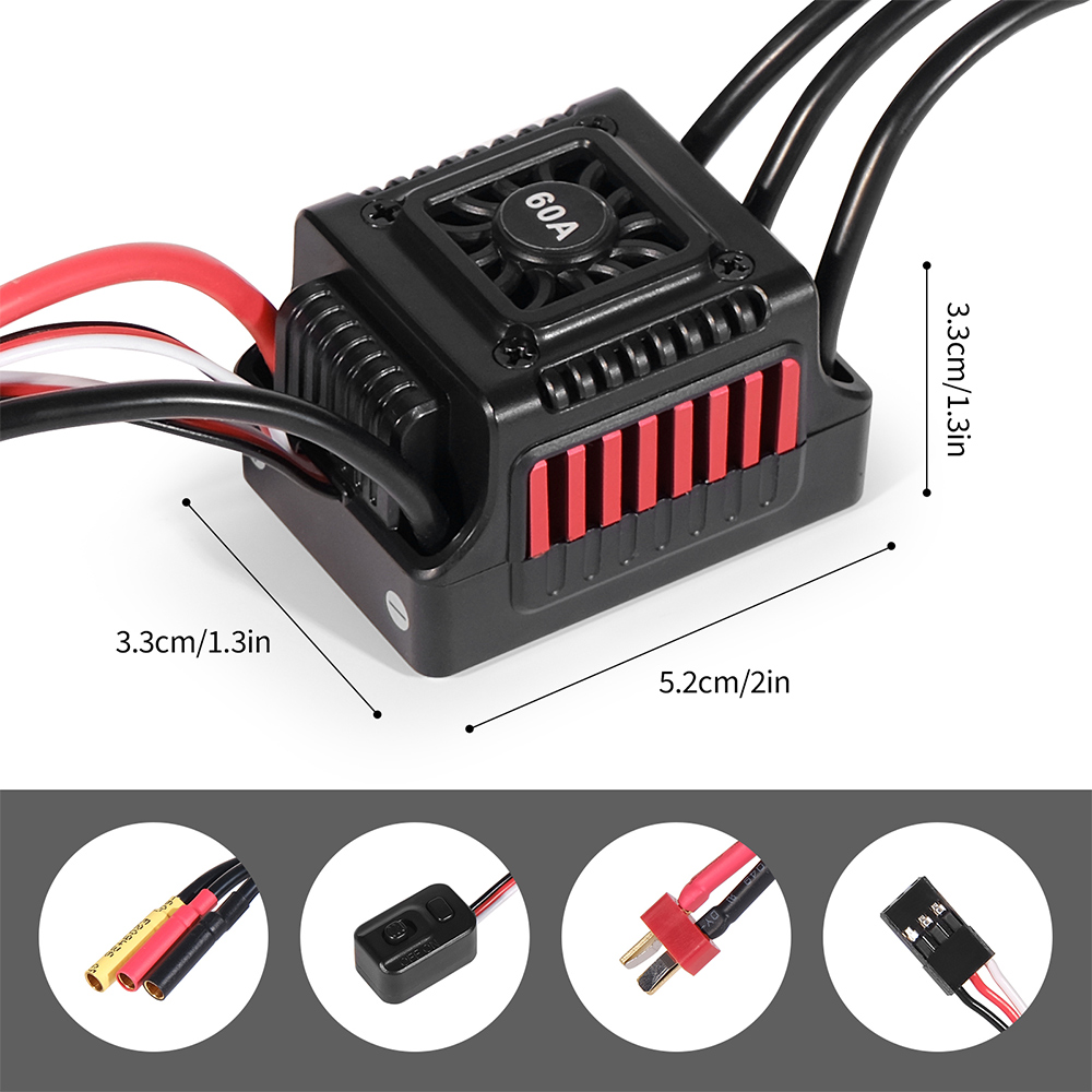 45A 60A RC ESC Waterproof Sens - огляд і ціна Esc Waterproof 60A