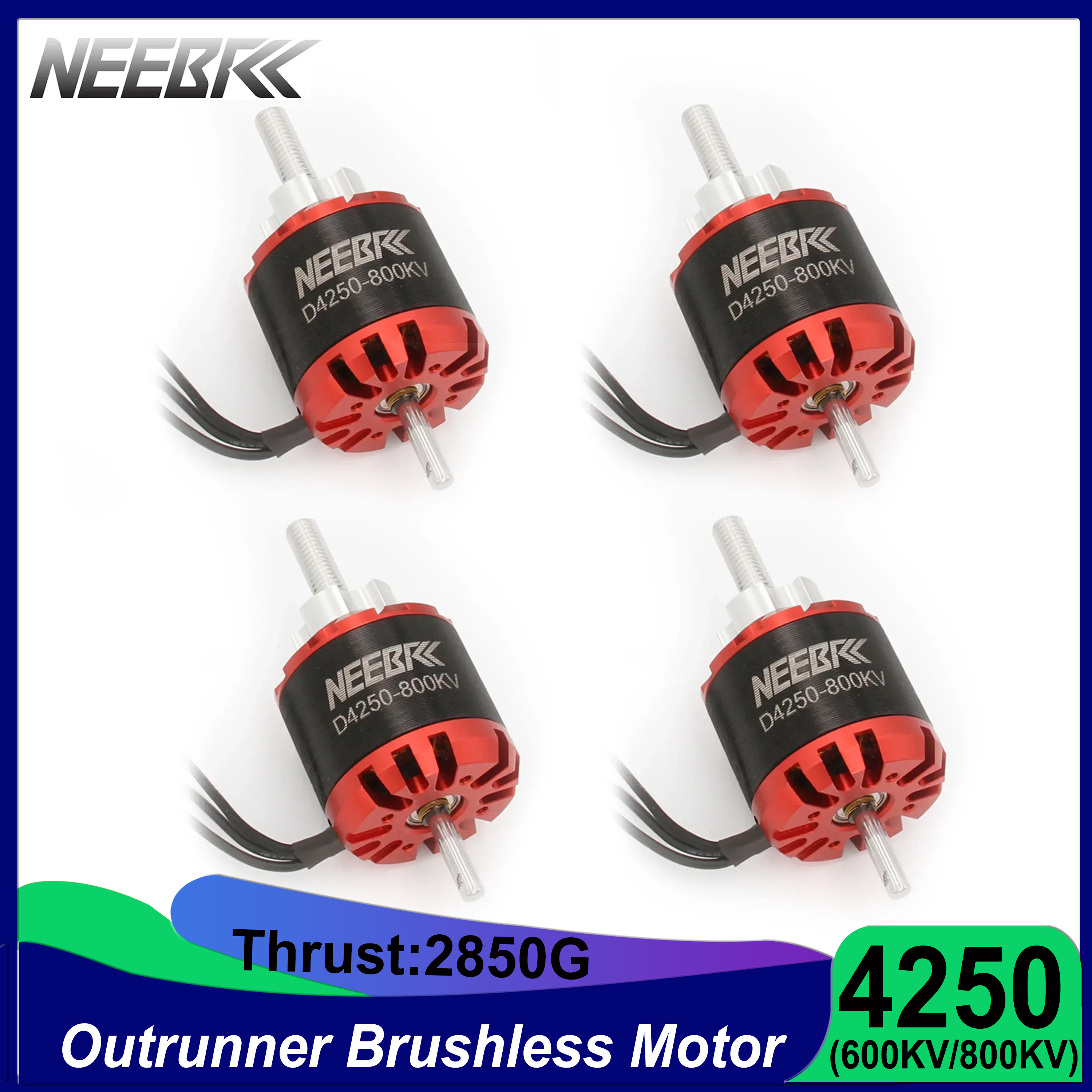 NEEBRC 4250 600KV 800KV Outrun - огляд і ціна Rc Plane Hobby Zone