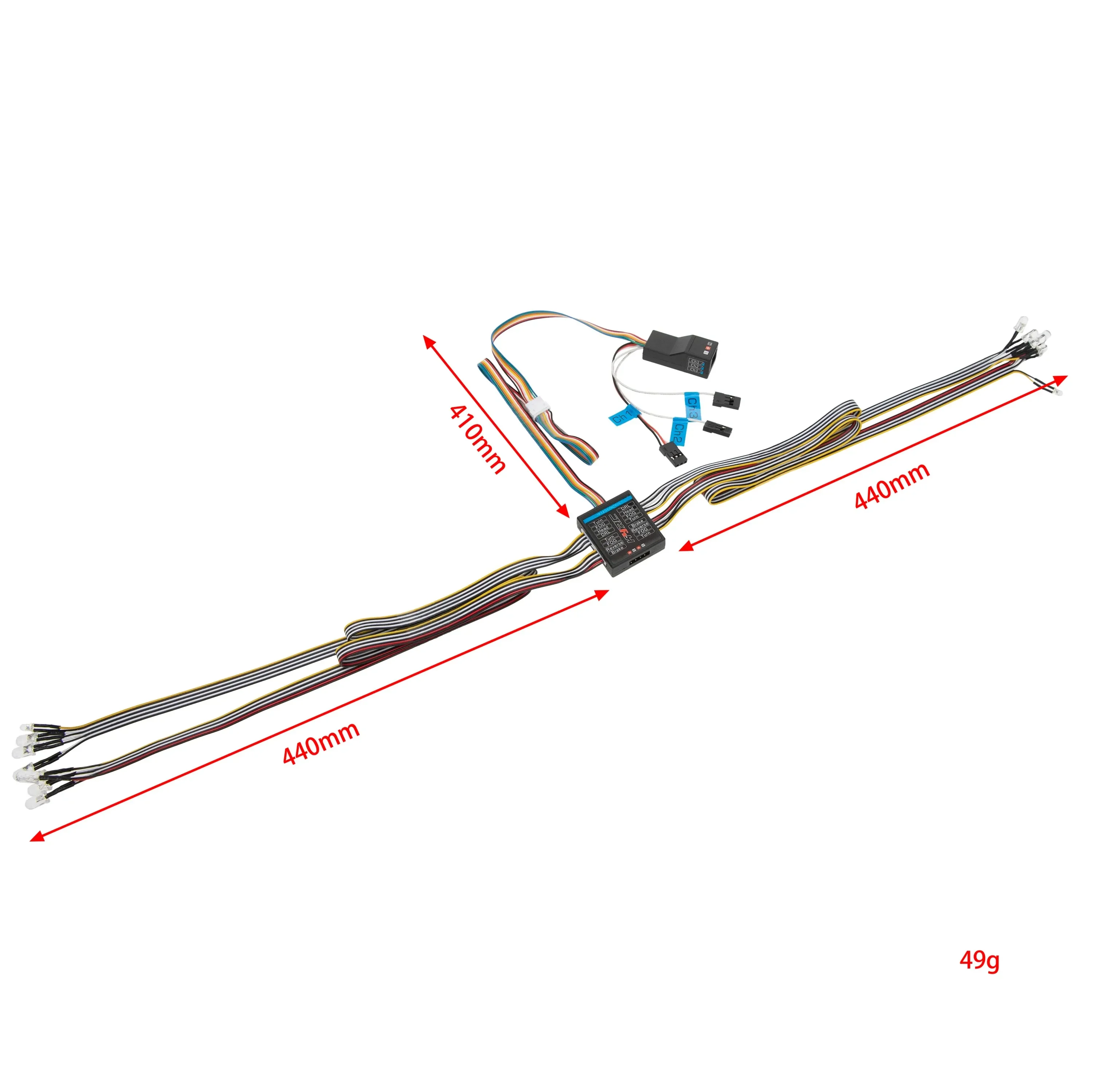 RC Car 1/8 1/10 RC Car 14 LED  - огляд і ціна Rc Hobby Wire