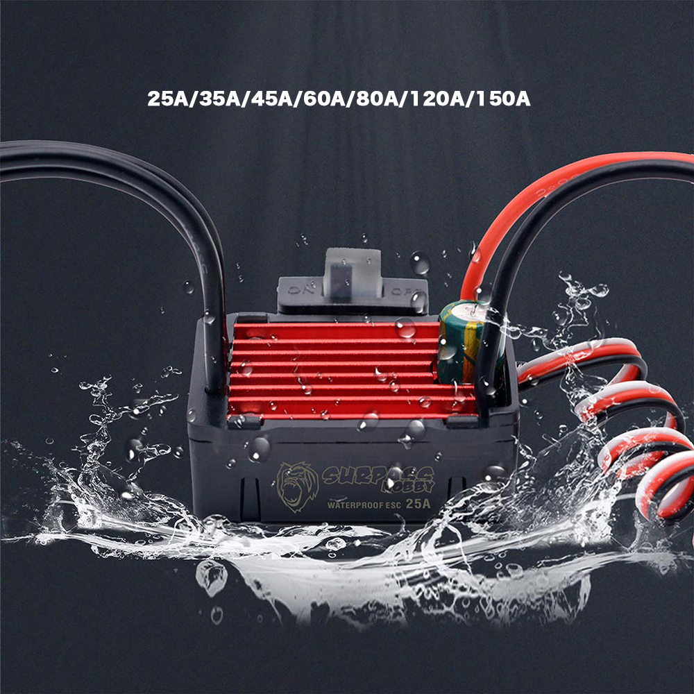 SURPASS HOBBY KK 150A 120A 80A - огляд і ціна Esc Waterproof 60A