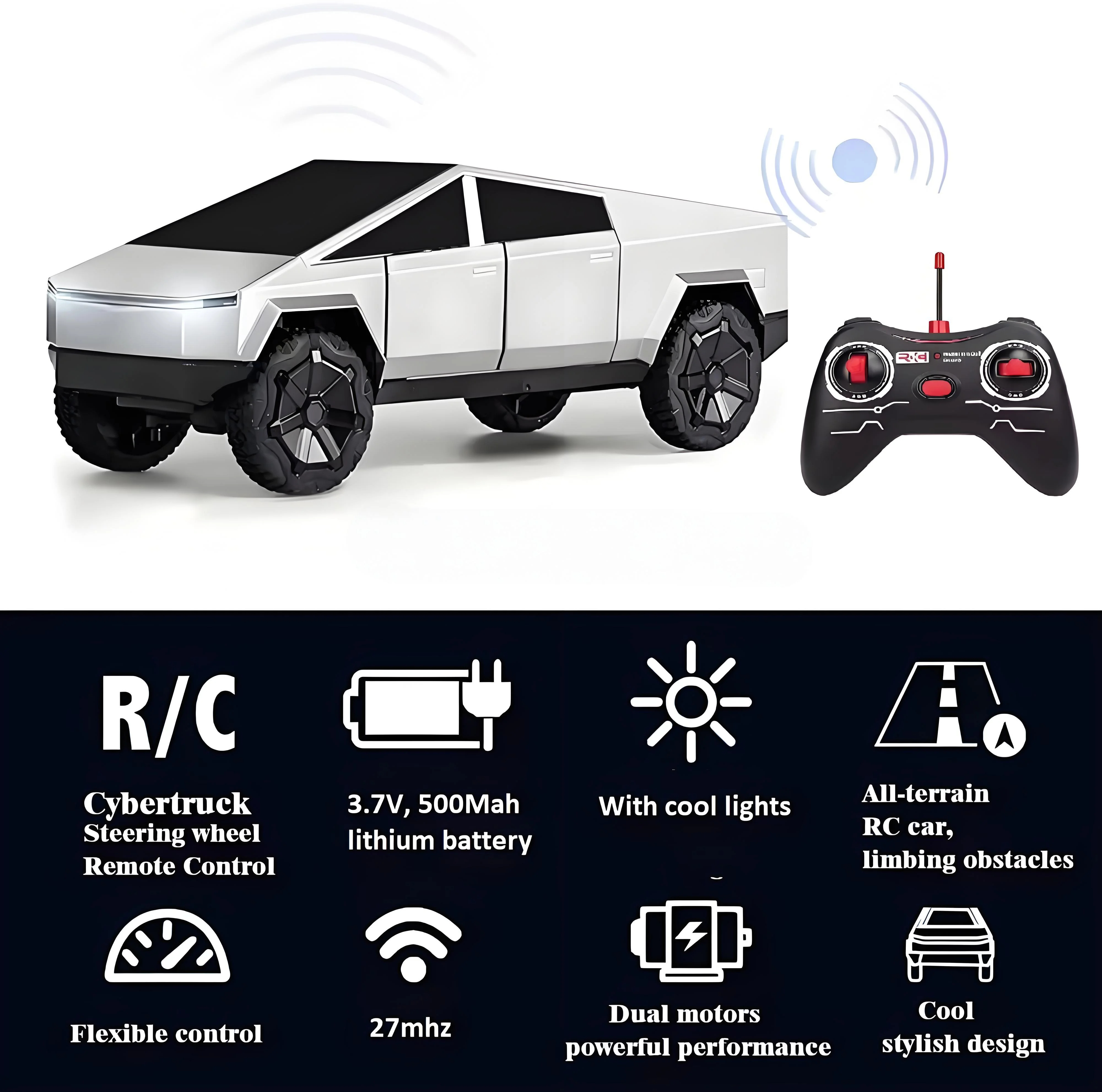 1:24 RC Cybertruck Pickup 4WD  - огляд і ціна Rc Hobby Tech Bali