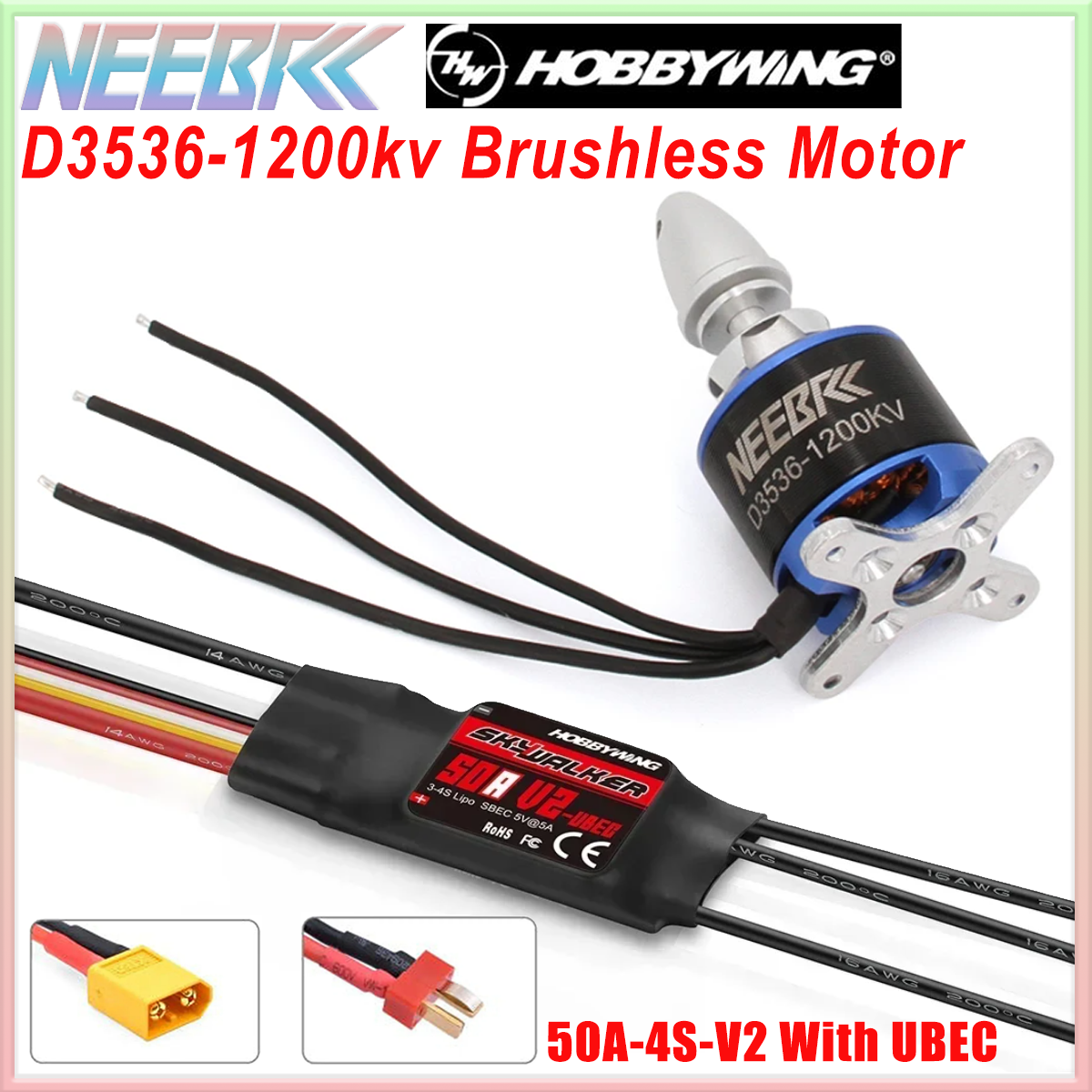 3536 1200KV Brushless Motor 2- - огляд і ціна Rc Plane Hobby Zone