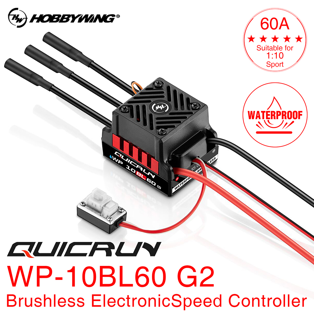 HobbyWing QuicRun WP 10BL60 RC - огляд і ціна Esc Waterproof 60A
