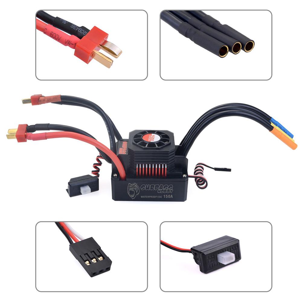 SURPASS HOBBY Waterproof Brush - огляд і ціна Esc Waterproof 60A