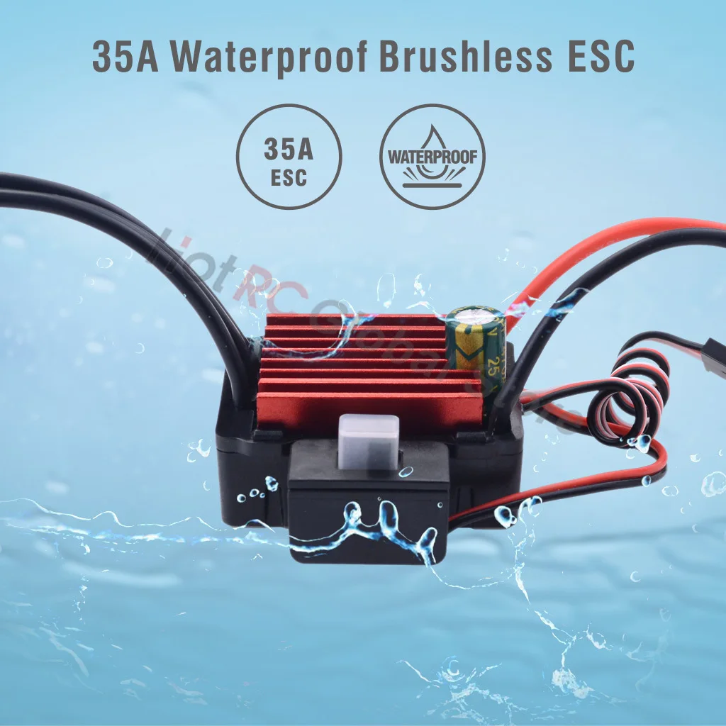 SURPASS HOBBY KK 25A 35A 45A 6 - огляд і ціна Esc Waterproof 60A
