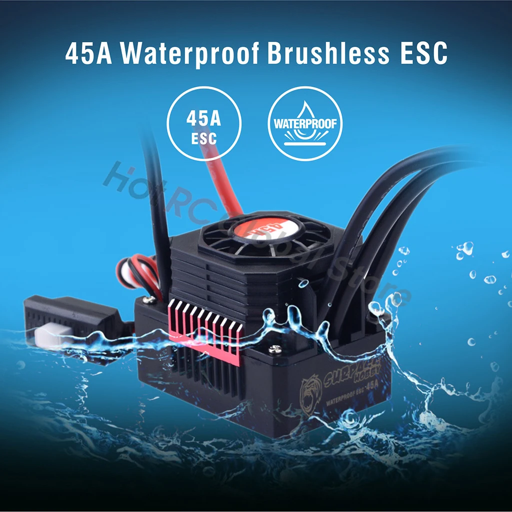 SURPASS HOBBY KK 25A 35A 45A 6 - огляд і ціна Esc Waterproof 60A