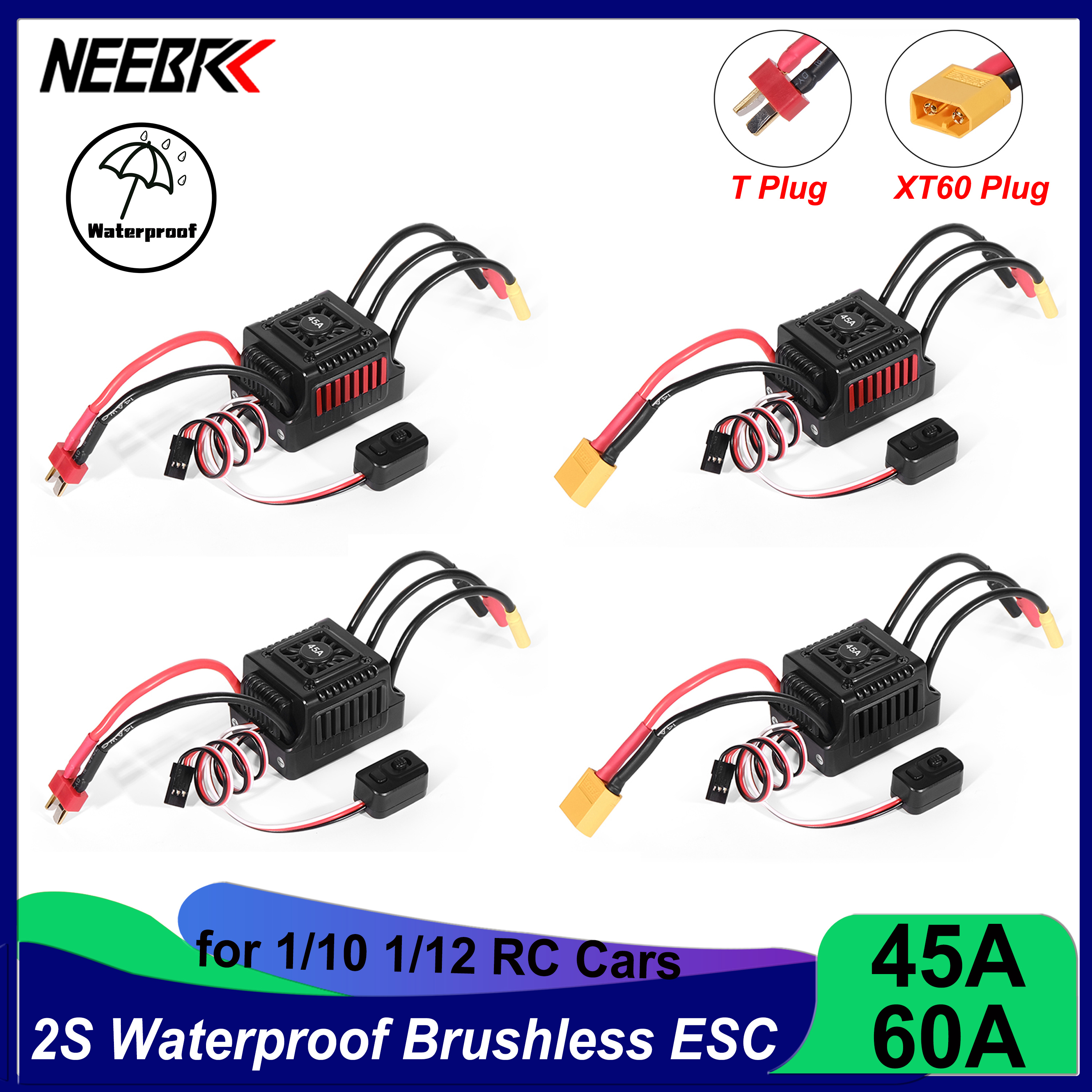 NEEBRC 45A 60A Brushless ESC W - огляд і ціна Esc Waterproof 60A