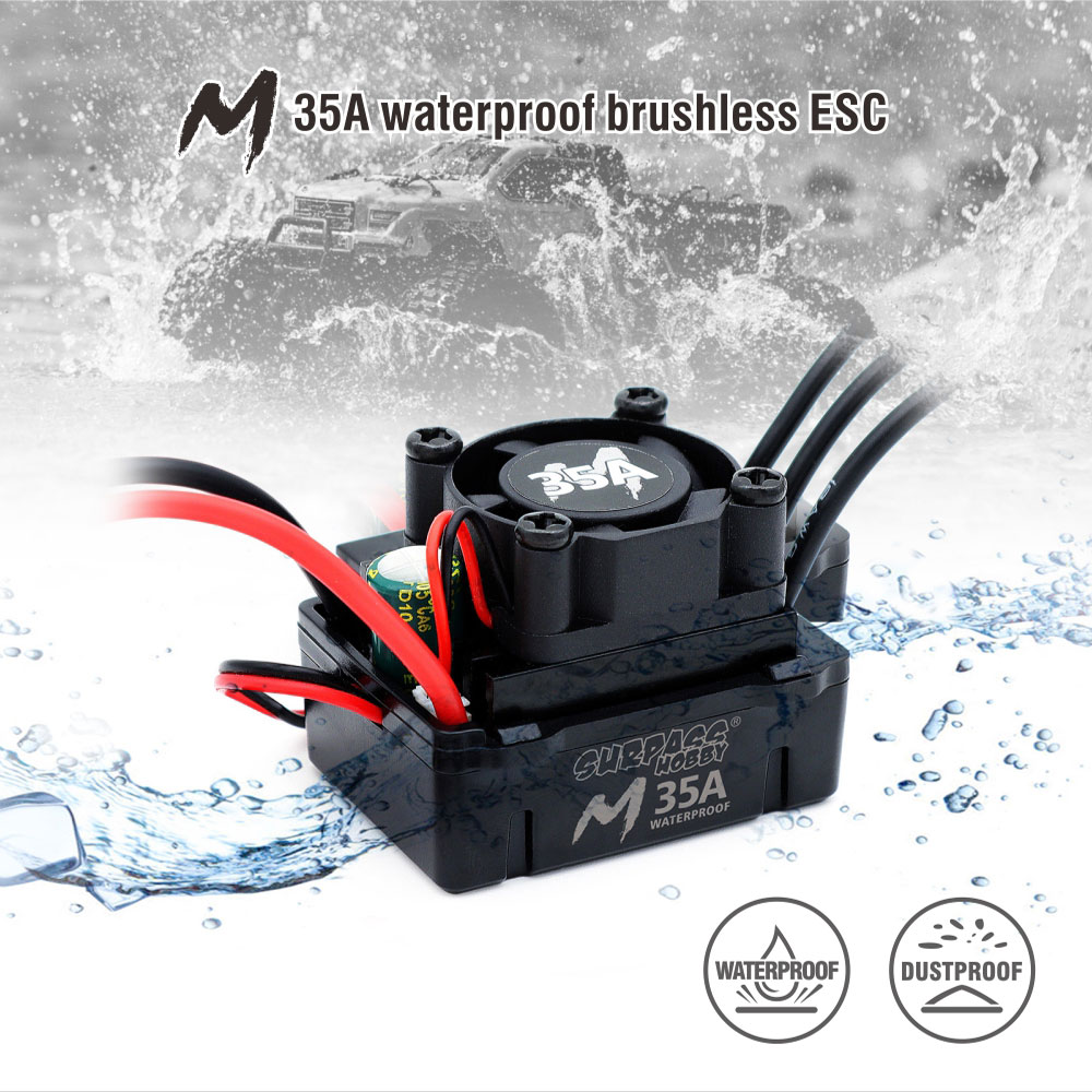SURPASS HOBBY 60A 45A 35A Wate - огляд і ціна Esc Waterproof 60A
